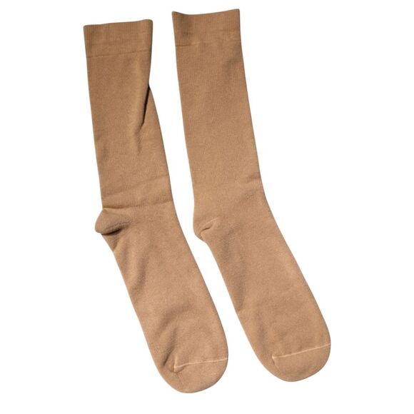 Dolce & Gabbana Brown Solid Cotton Mid Calf Men Men's Socks